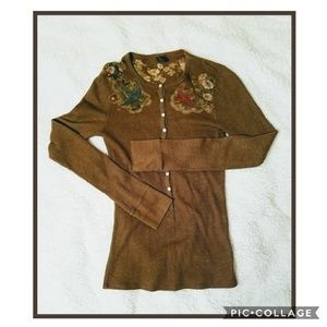 Juniors Lucky Brand Waffle Henley